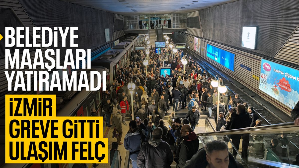 İzmir’de belediye otobüs şoförleri iş bırakma eylemi yaptı: Duraklarda ve trafikte yoğunluk oluştu